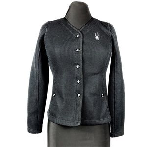 Spyder Core Sweater Snap Closure Size XS